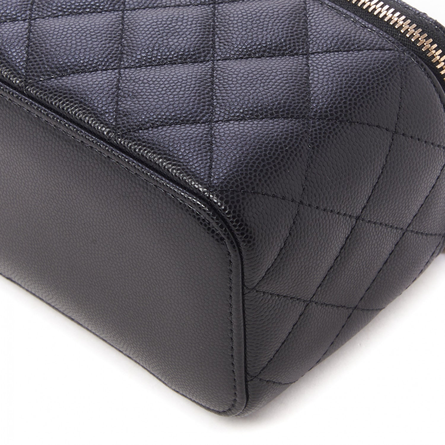 Chanel Caviar Quilted Small Vanity Case With Chain Black 7 of 10