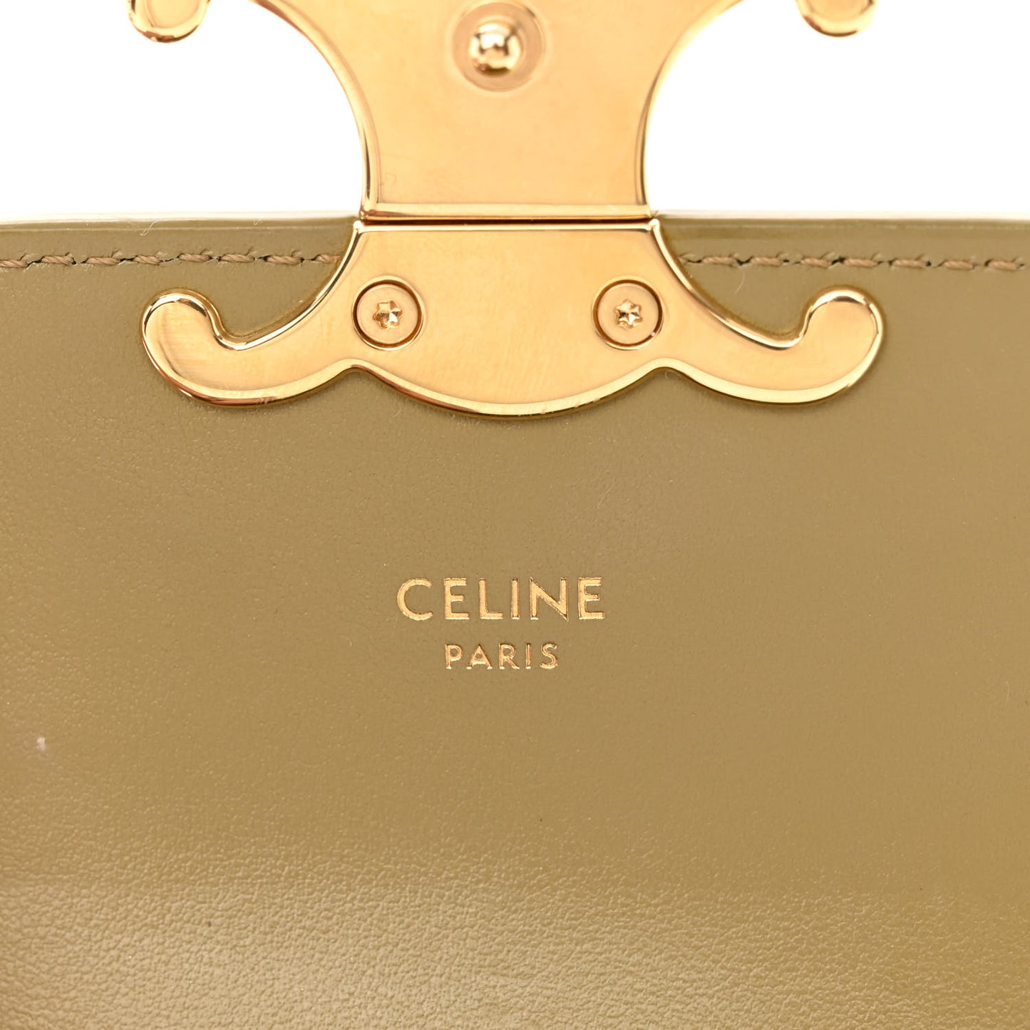 Shiny Calfskin Mini Triomphe Olive