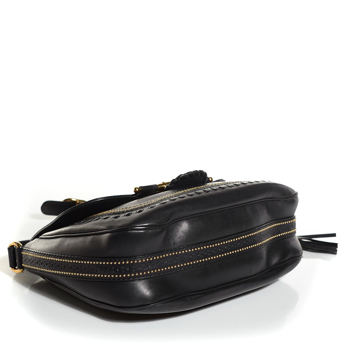 Gucci Calfskin Medium Snaffle Bit Shoulder Bag Black 4 of 7