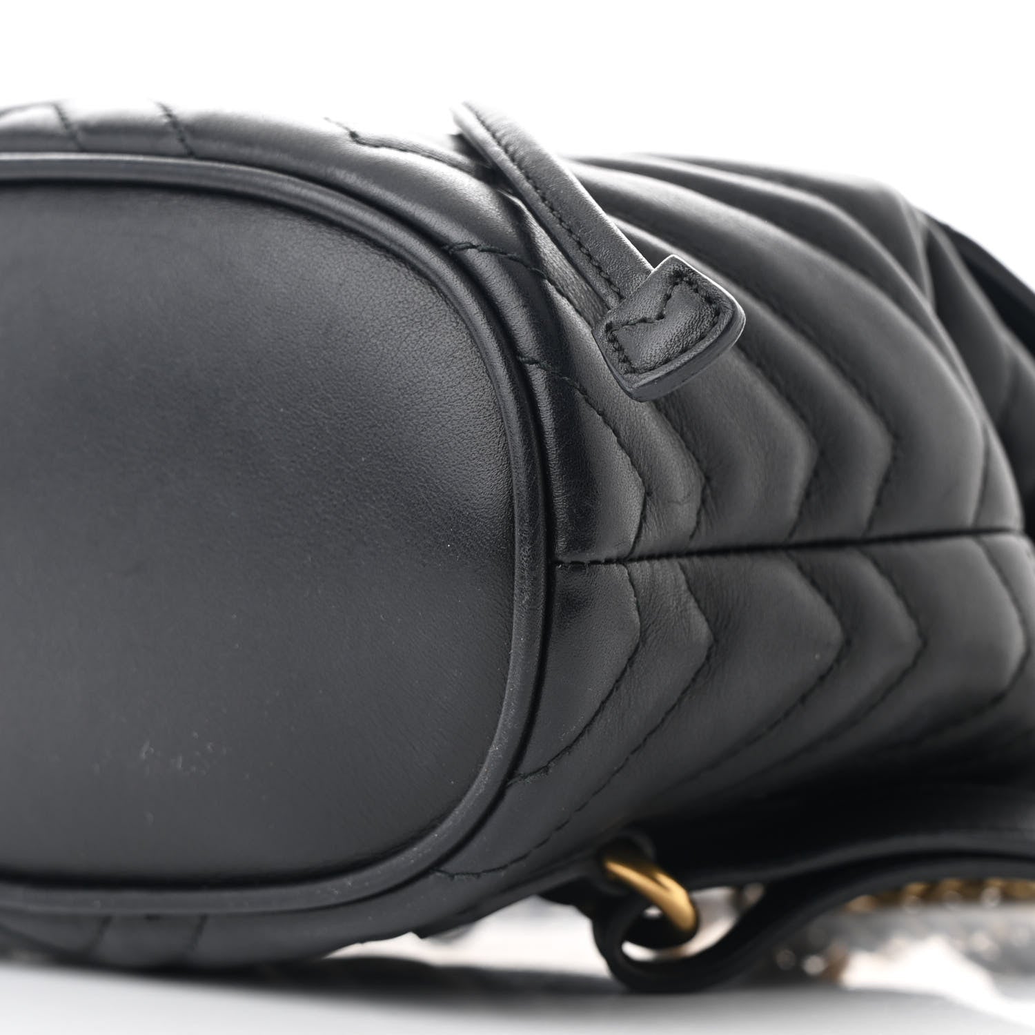 Gucci Calfskin Matelasse GG Marmont Flap Backpack Black 10 of 10