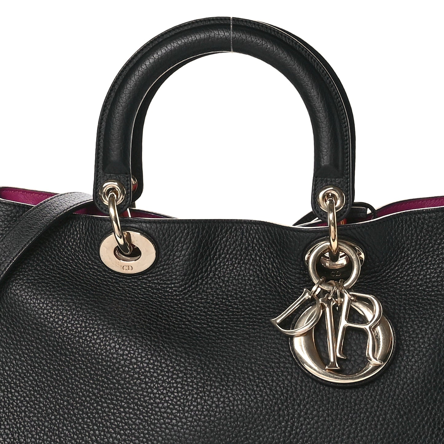 Bullcalf Medium Diorissimo Tote Black Rose Indien
