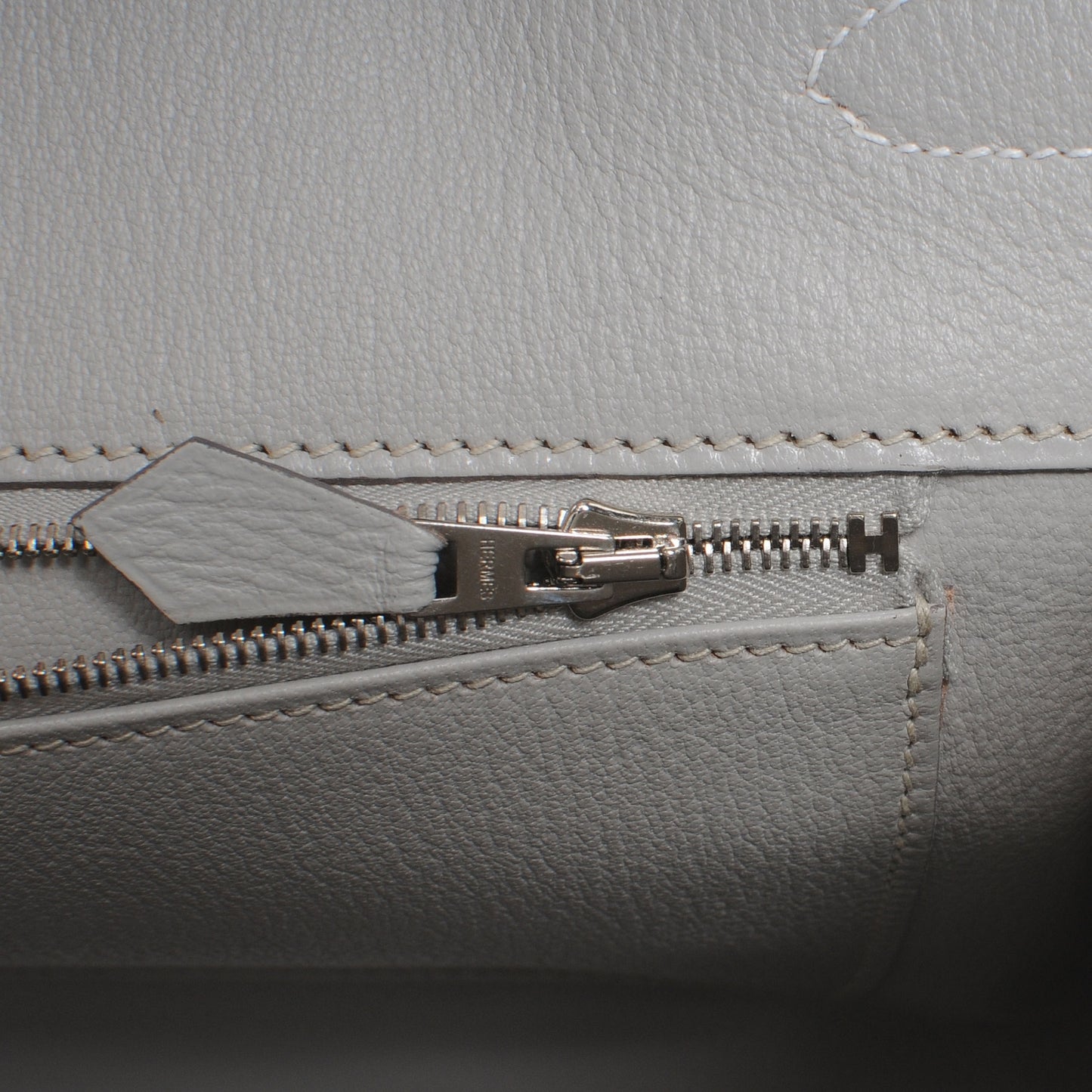 Taurillon Clemence Lizard Club Birkin 35 Blanc Gris Perle Sanguine