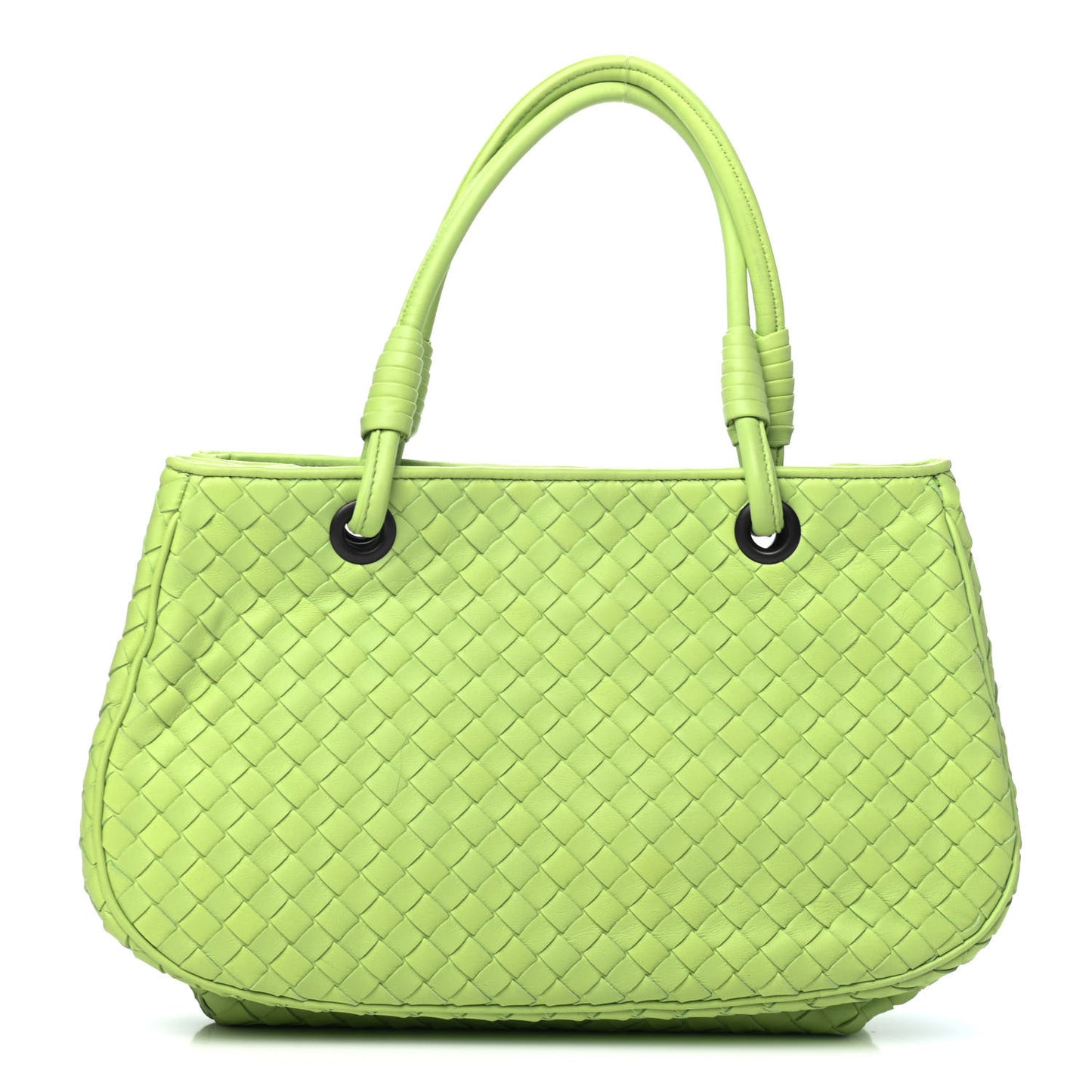 Nappa Intrecciato Woven Tote Pistachio