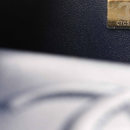 Chanel Caviar Quilted Medium Double Flap Navy 7 of 11