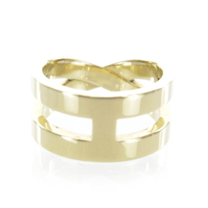 Hermes Permabrass Scarf Ring Gold 4 of 8