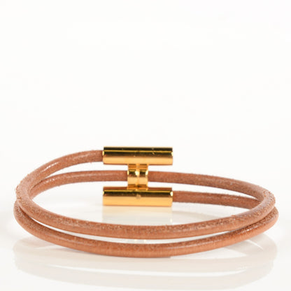 Hermes Natural Double Wrap Cord Tournis Bracelet 3 of 8