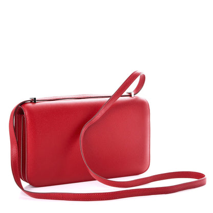 Hermes Epsom Constance Elan 25 Rouge Casaque 3 of 17