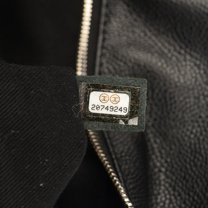 Chanel Caviar Quilted Travel Flap Tote Black 7 of 7