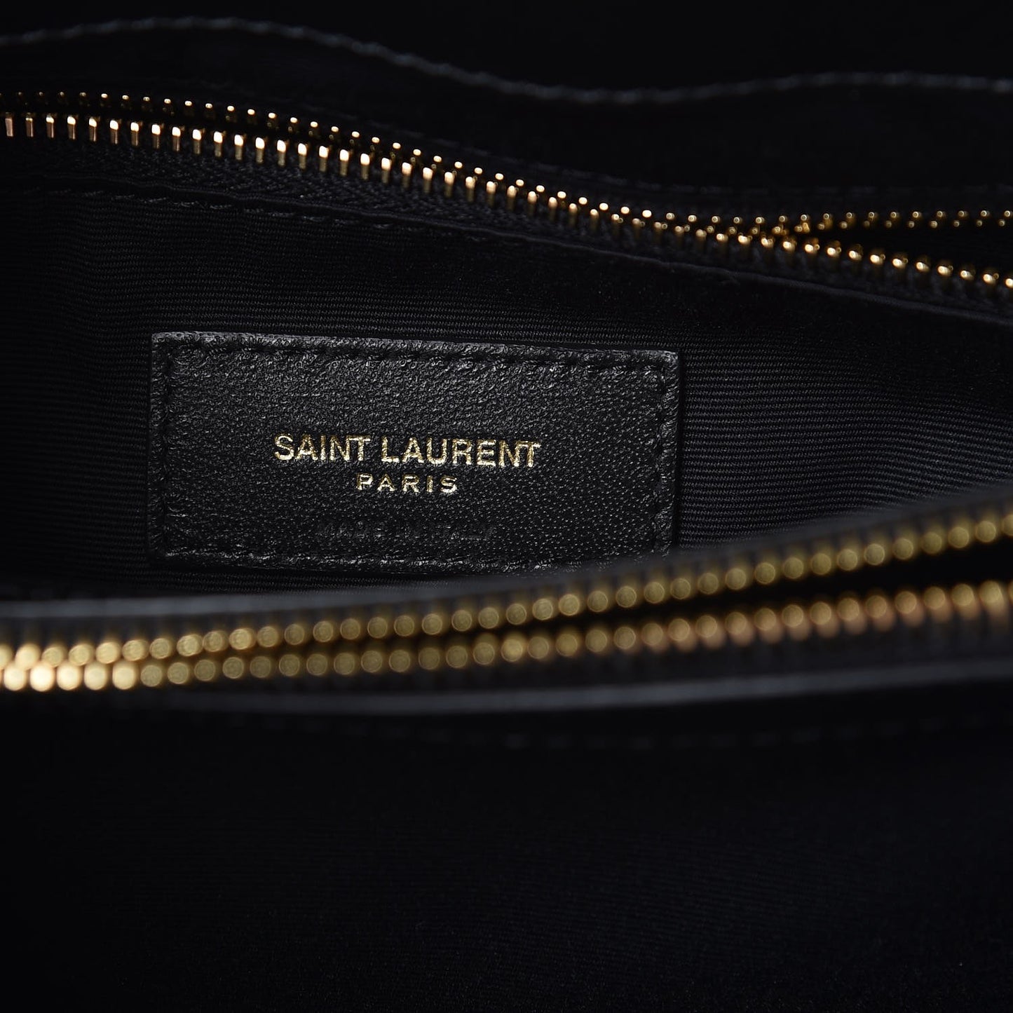 Calfskin Y Quilted Monogram Medium Loulou Chain Satchel Black