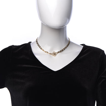 Louis Vuitton Swarovski Crystal Flower Power Necklace Gold 2 of 6