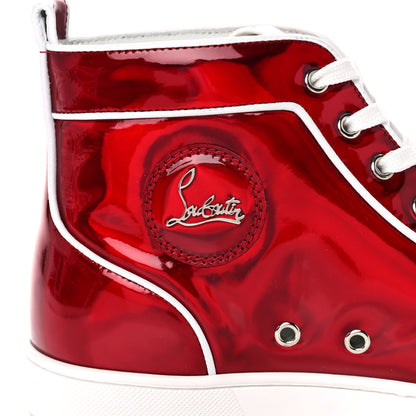 Christian Louboutin Patent Mens Louis Orlato Flat Sneakers 42 Red 10 of 12