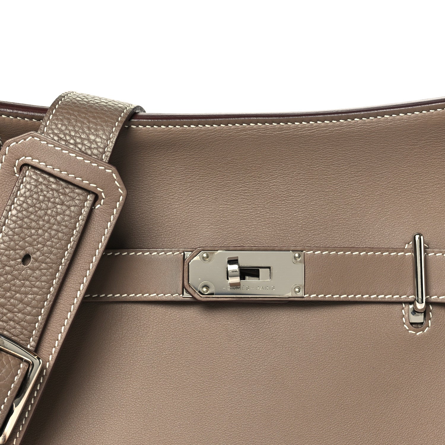Hermes Taurillon Clemence Swift Jypsiere 31 Etoupe 8 of 10