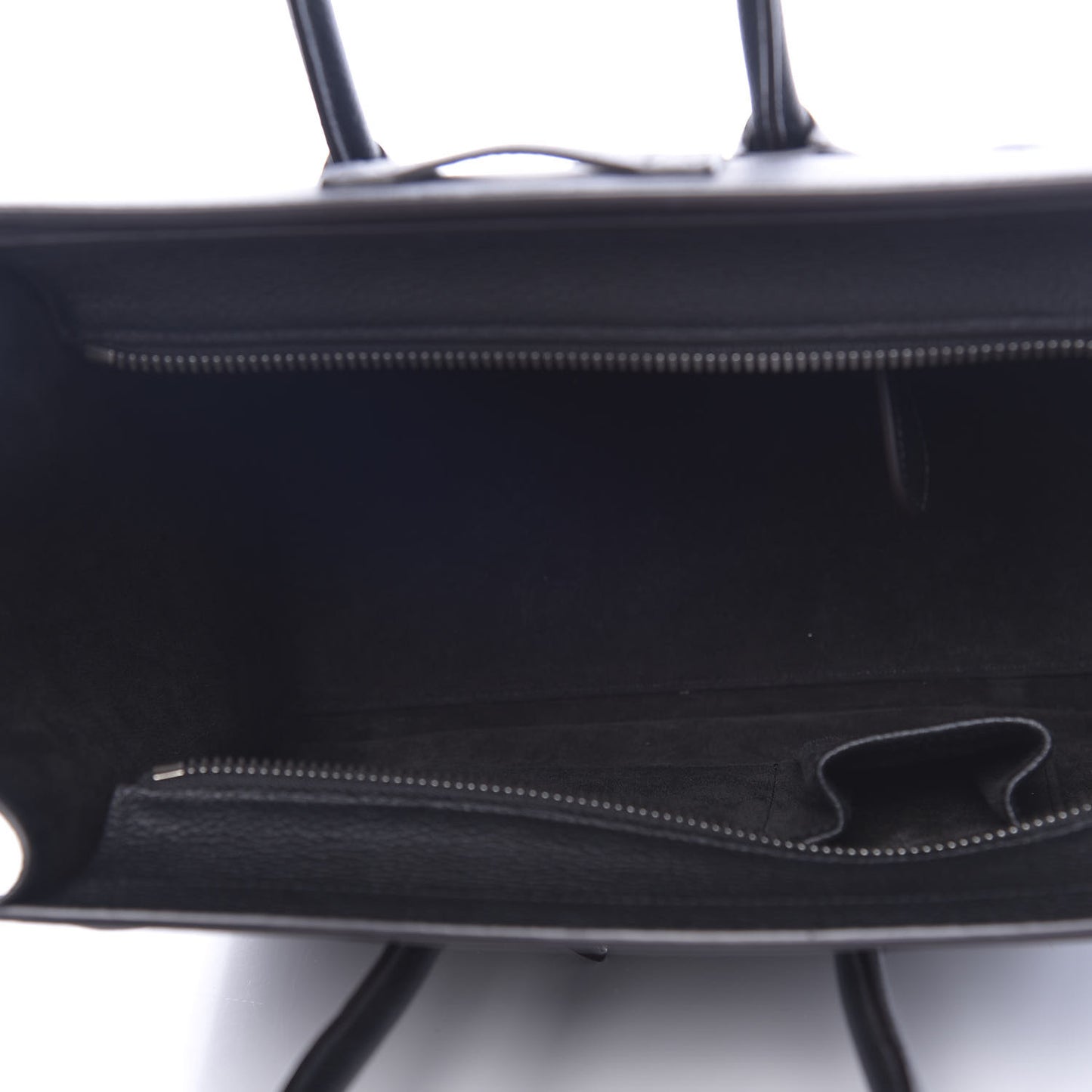 Drummed Calfskin Micro Luggage Black