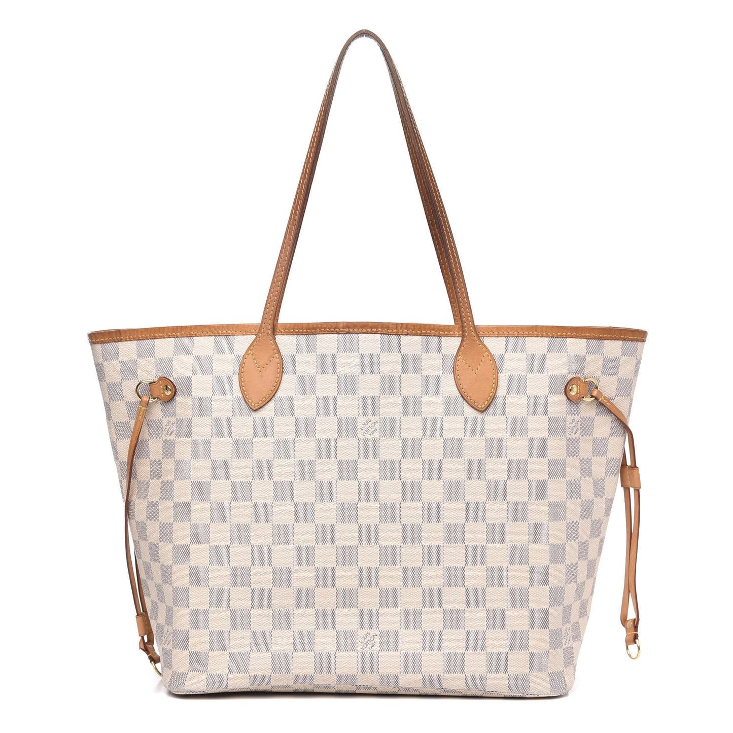 Damier Azur Neo Neverfull MM Rose Ballerine