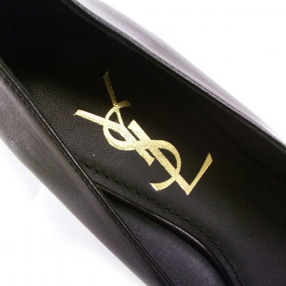 Leather Rose Flats