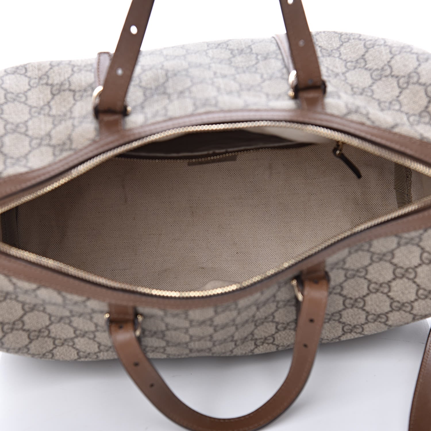 Gucci GG Supreme Monogram Margaux Calfskin Medium Nice Boston Beige Ebony Acero 6 of 10