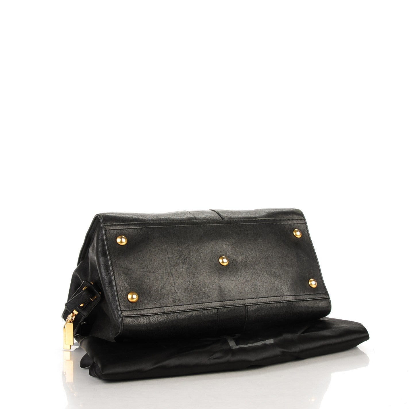 Saint Laurent Sheepskin Medium Cabas ChYc Black 4 of 7