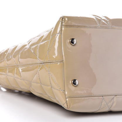 Christian Dior Patent Cannage Medium Granville Tote Beige 16 of 29