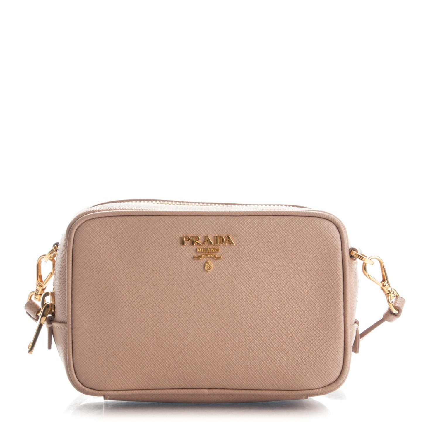 Saffiano Mini Camera Crossbody Cammeo