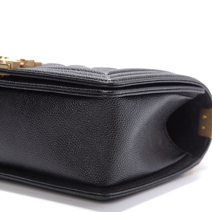 Chanel Caviar Quilted Medium Boy Flap Black 8 of 11