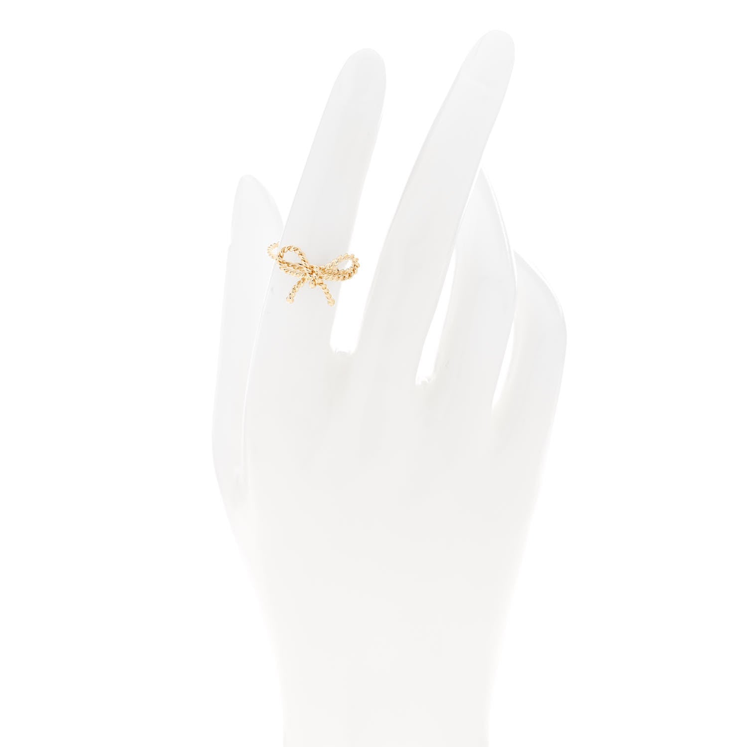 Tiffany 18K Yellow Gold Twist Bow Ring 52 6 2 of 4