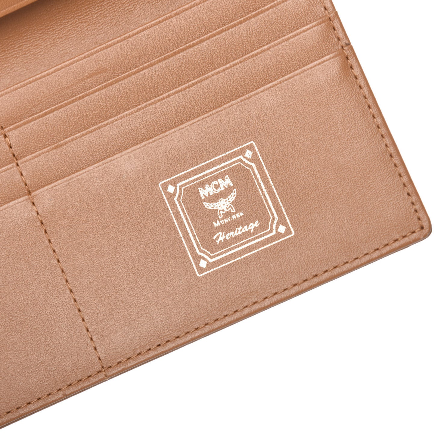 Visetos Bi-Fold Long Wallet Cognac