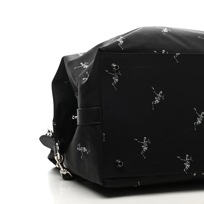 Alexander McQueen Nylon Dancing Skeleton Duffle Black White 7 of 10