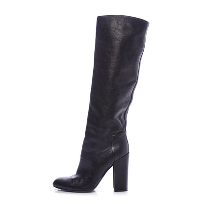 Saint Laurent Knee High Boots 38 Black 1 of 9