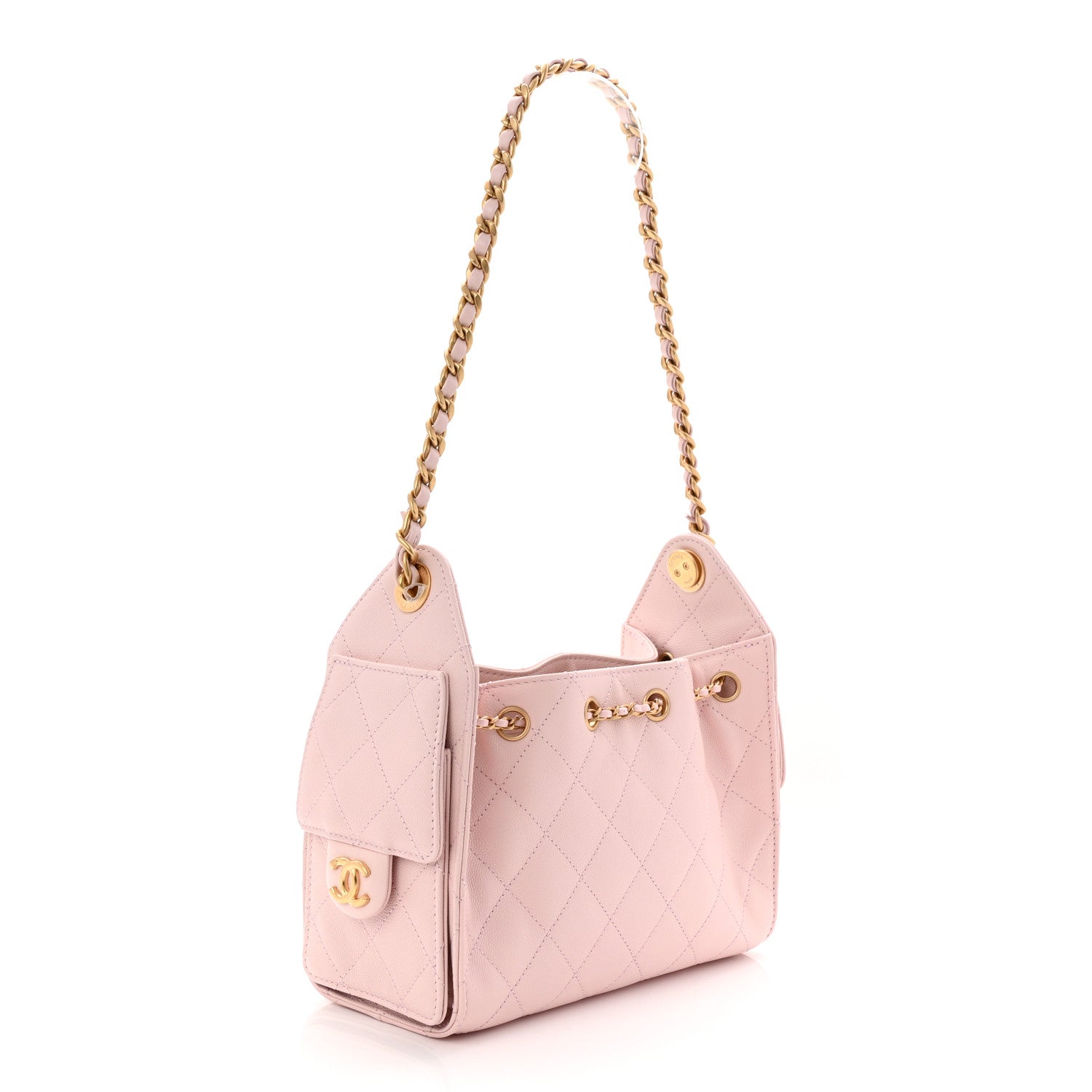 Chanel Caviar Quilted Mini Chanel 25 Handbag Light Pink 3 of 11