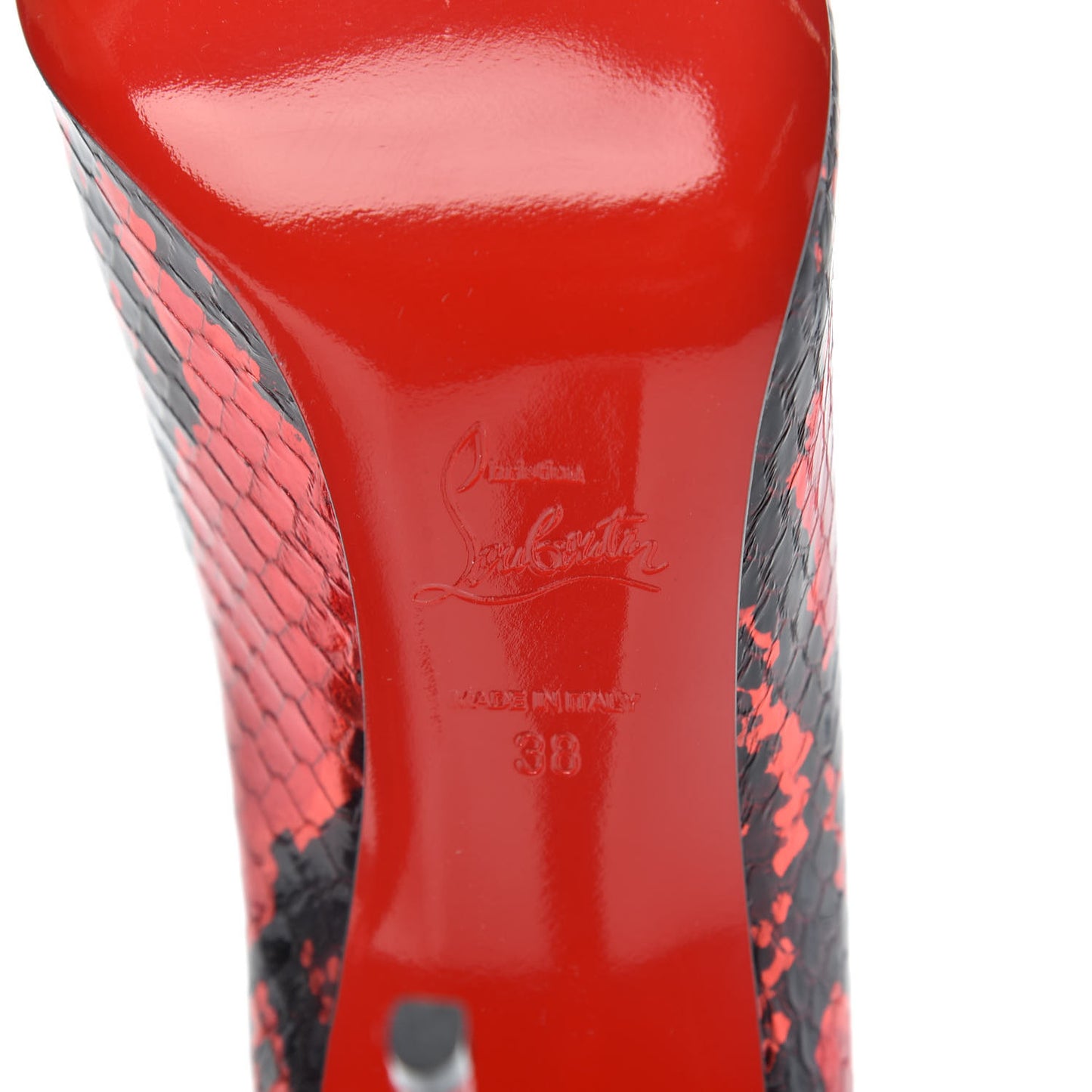Ayers Metalgloss Pigalle Follies 100 Pumps 38 Loubi