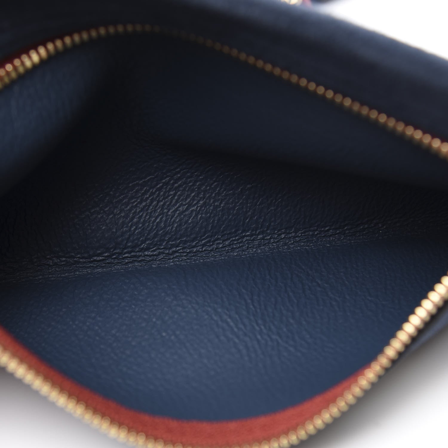 Gucci Suede Calfskin Large Rajah Chain Tote New Blue Romantic Cherry 7 of 12
