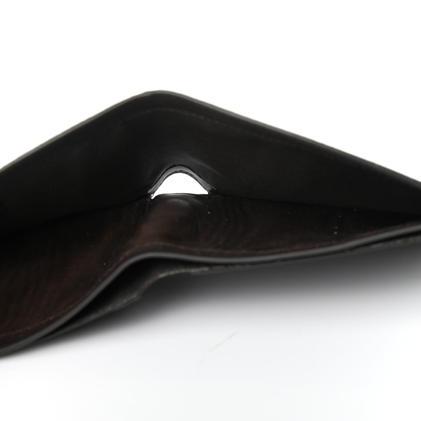 Glazed Fabric Vitello King FF 1974 Diagonal Bi-Fold Wallet Tobacco Moro Cuoio
