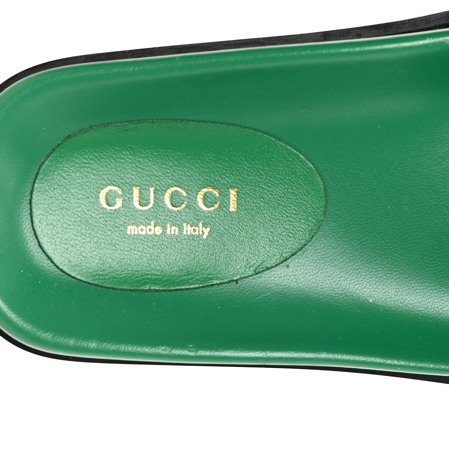 Nappa GG Matelasse Flat Slide Sandals 36 New Shamarock