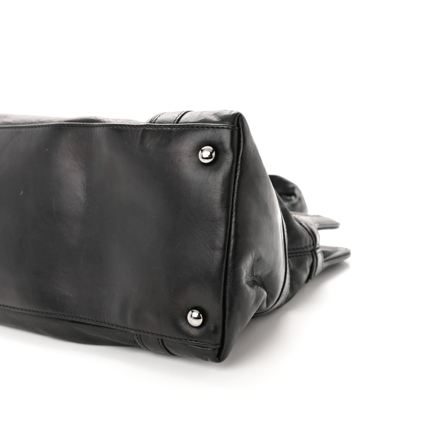 Chanel Lambskin East West Soho Shopper Black 10 of 12