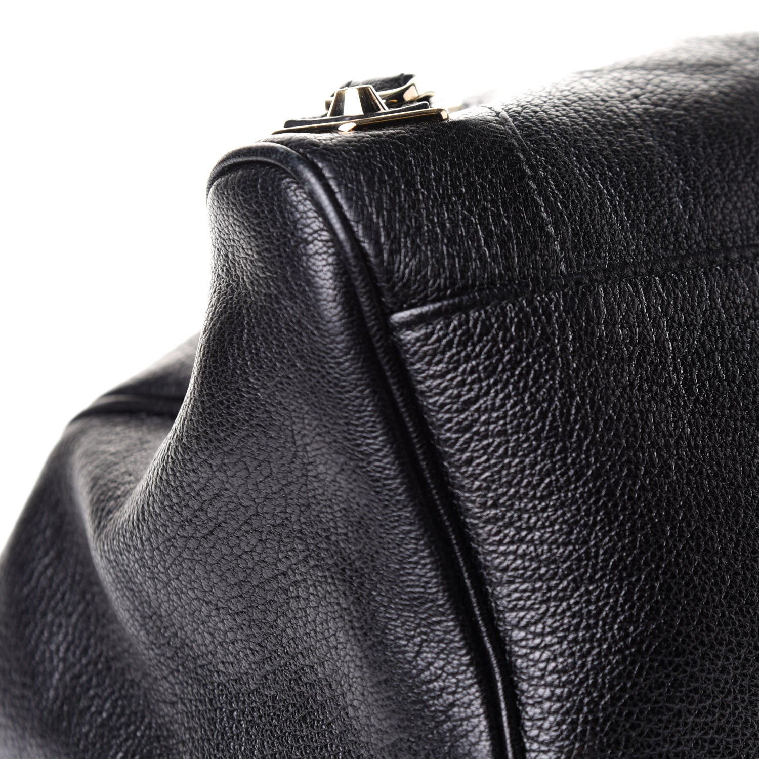 Balenciaga Chevre Gold Metallic Edge Hardware Velo Black 9 of 16