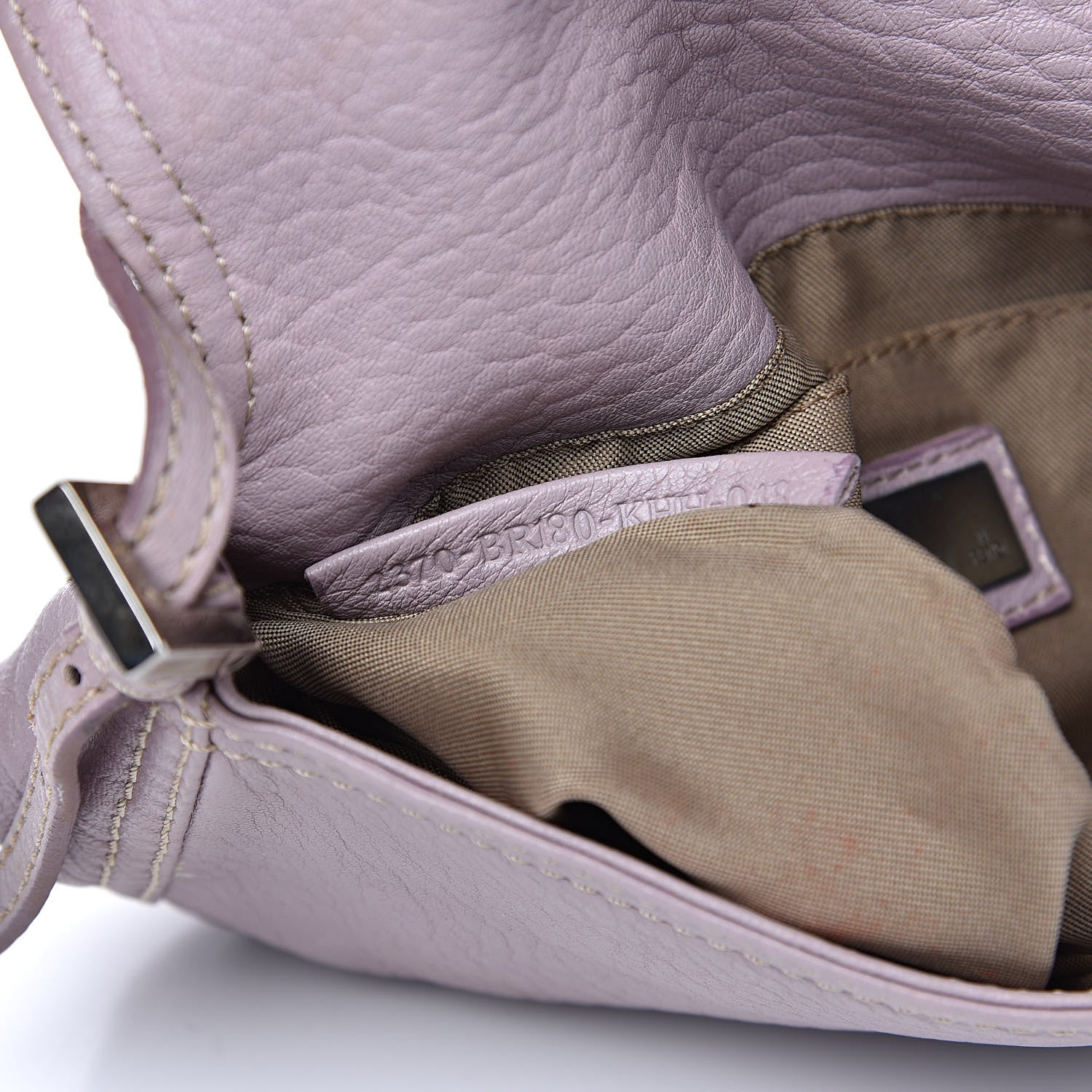 Fendi Nappa Elefante Mini Mama Baguette Lilla 7 of 13