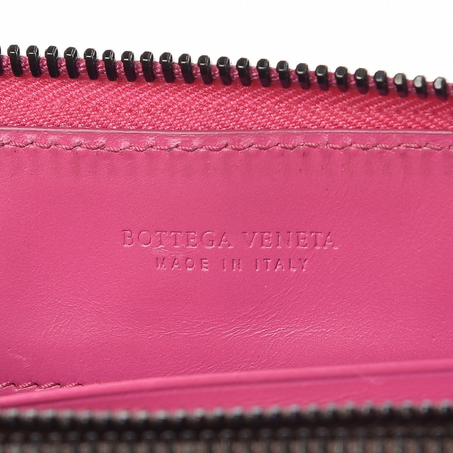 Shiny Crocodile Fume Zip Around Wallet Bright Pink