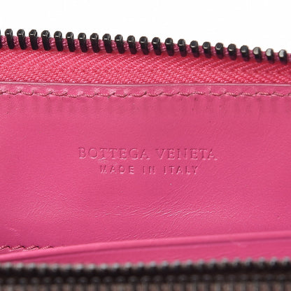 Bottega Veneta Shiny Crocodile Fume Zip Around Wallet Bright Pink 6 of 10