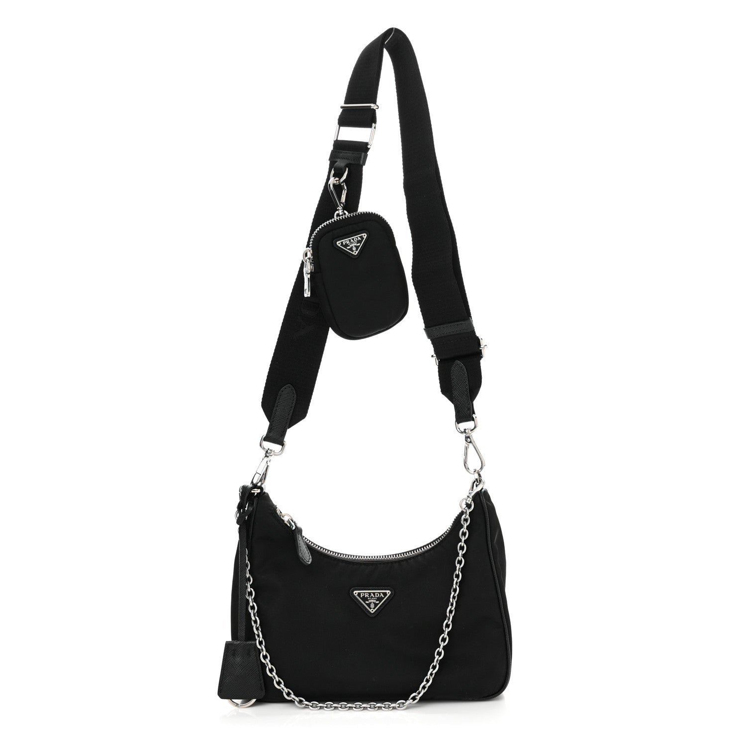 Prada Re-Nylon Saffiano Re-Edition 2005 Shoulder Bag Black 1 of 14