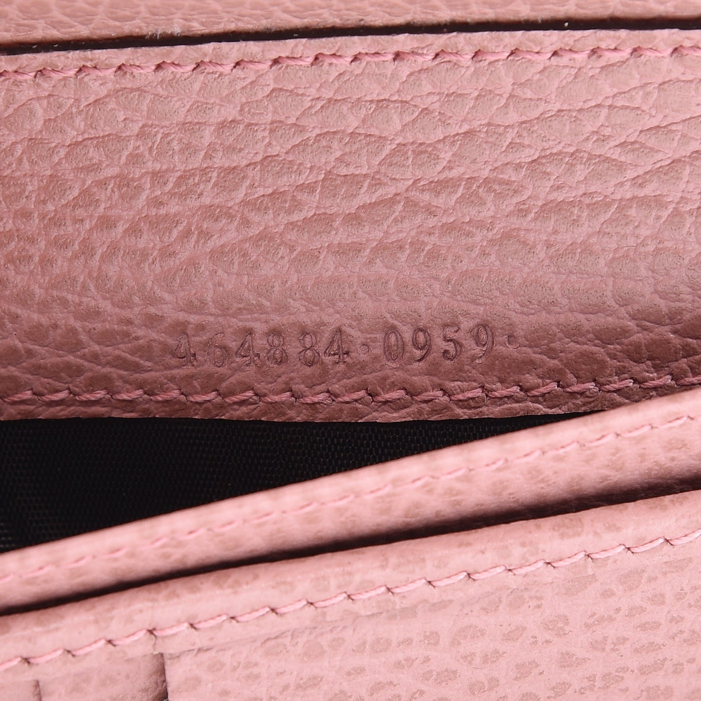 Dollar Calfskin Medium GG Zip Around Wallet Soft Pink