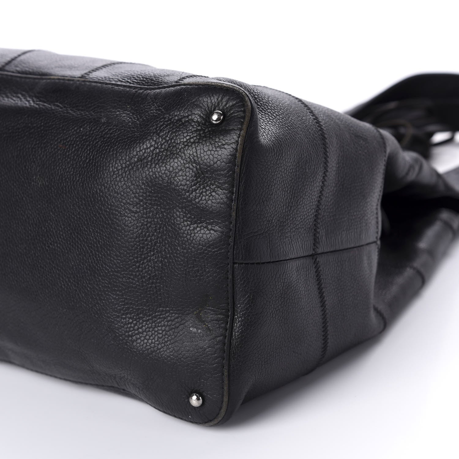 Chanel Calfskin Square Stitched Tassel Bag Black 7 of 12