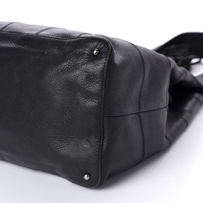 Chanel Calfskin Square Stitched Tassel Bag Black 7 of 12