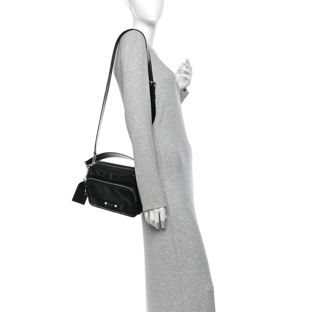 Louis Vuitton Calfskin Nil City Shoulder Bag Night Black 2 of 10