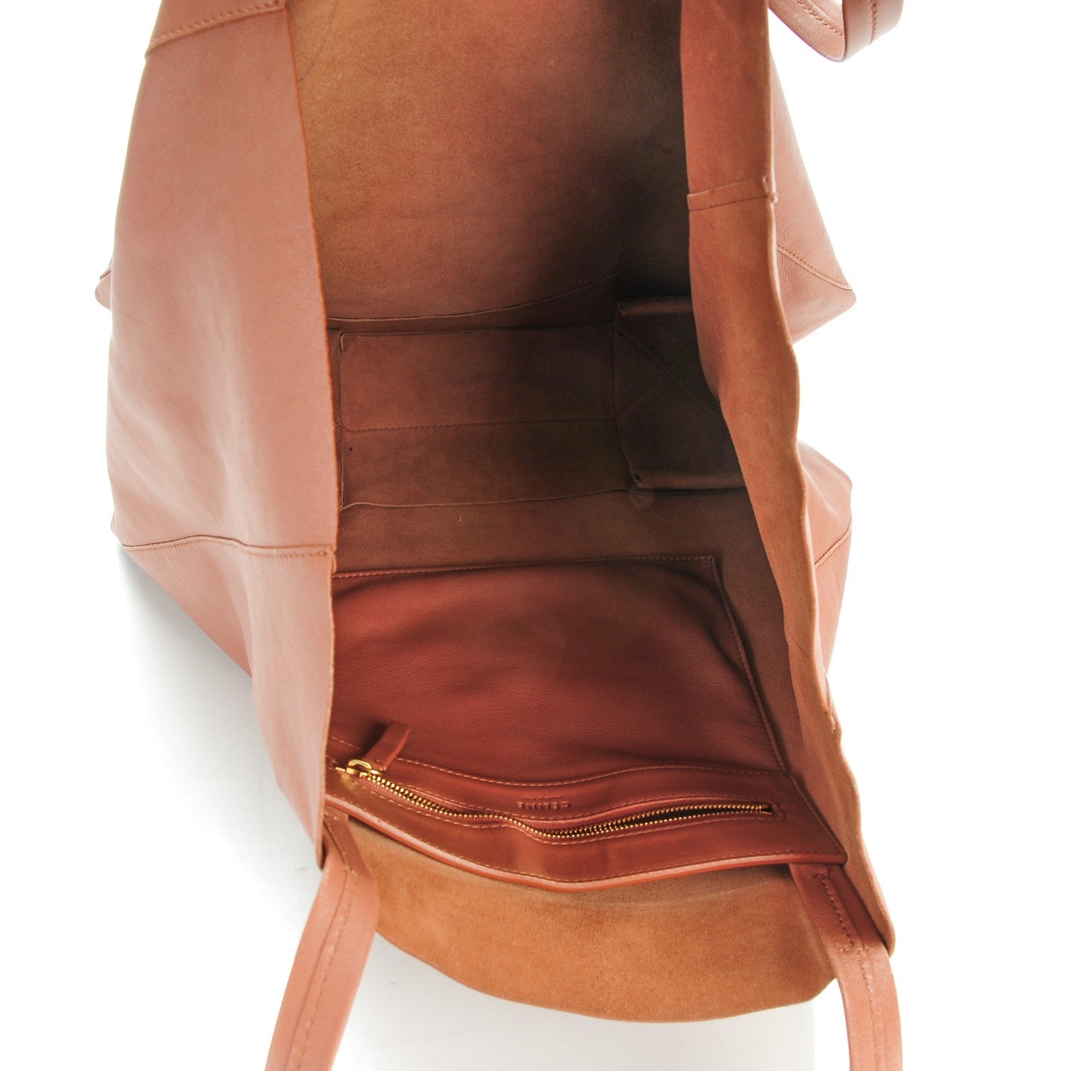 Celine Lambskin Horizontal Cabas Camel 5 of 8