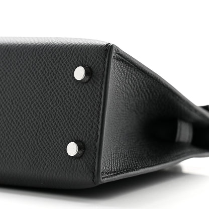 Hermes Epsom Mini Kelly Sellier 20 Black 10 of 11