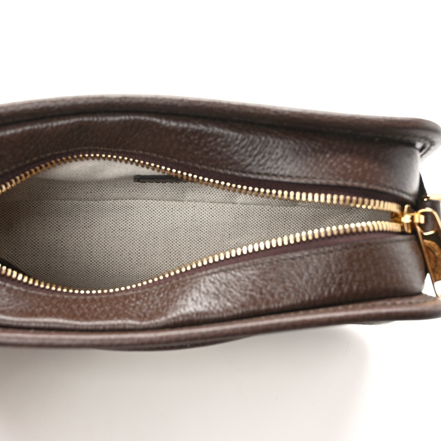 Gucci Monogram Jumbo GG Textured Dollar Calfskin Web Mini Crossbody Bag Camel Ebony New Acero 5 of 14