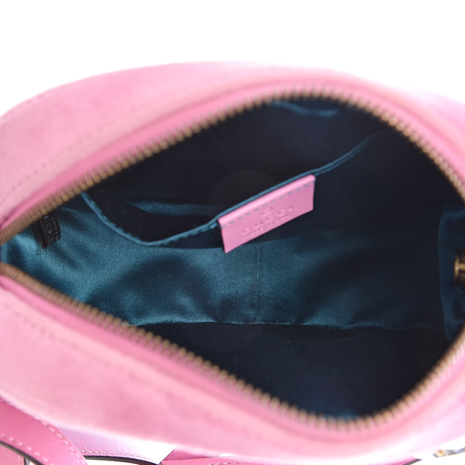 Gucci Velvet Matelasse Marquise Crystals Mini GG Marmont Chain Shoulder Bag Malva 5 of 12