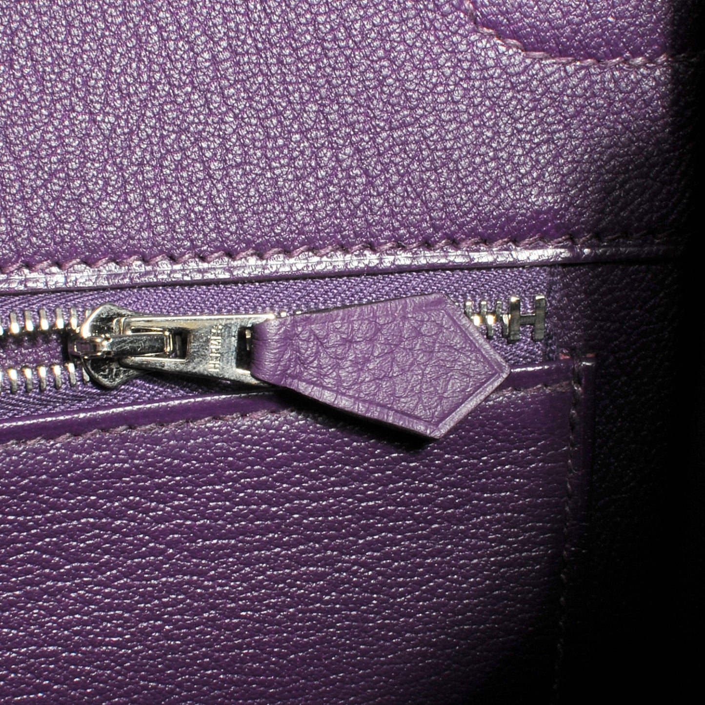 Taurillon Clemence Birkin 35 Ultraviolet