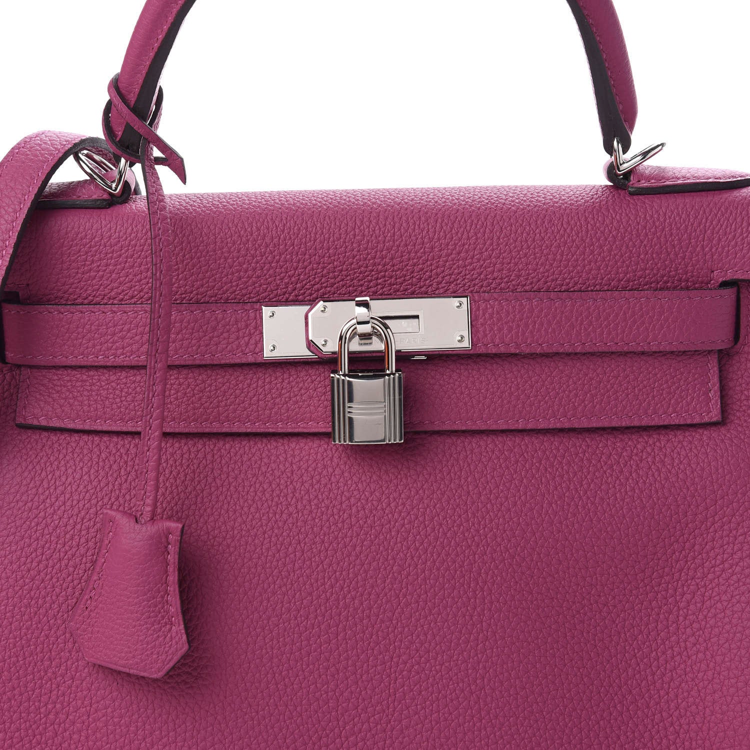 Hermes Togo Kelly Retourne 28 Rose Pourpre 5 of 11