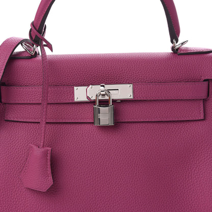 Hermes Togo Kelly Retourne 28 Rose Pourpre 5 of 11